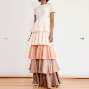 *worn once* SOMETHING NAVY Alexandra tiered dress